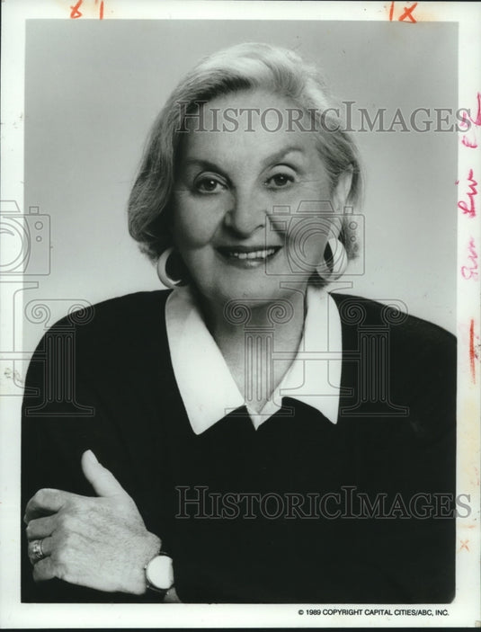 1989 Press Photo Terry Flettrich Rohe of "Good Morning America" - nob10503 - Historic Images