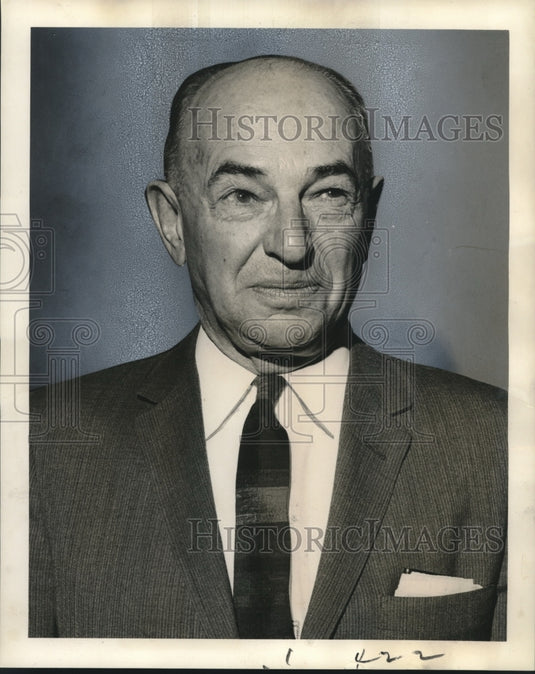 1965 Press Photo Robert J Fleming, Governor Canal Zone & President Panama Canal - Historic Images