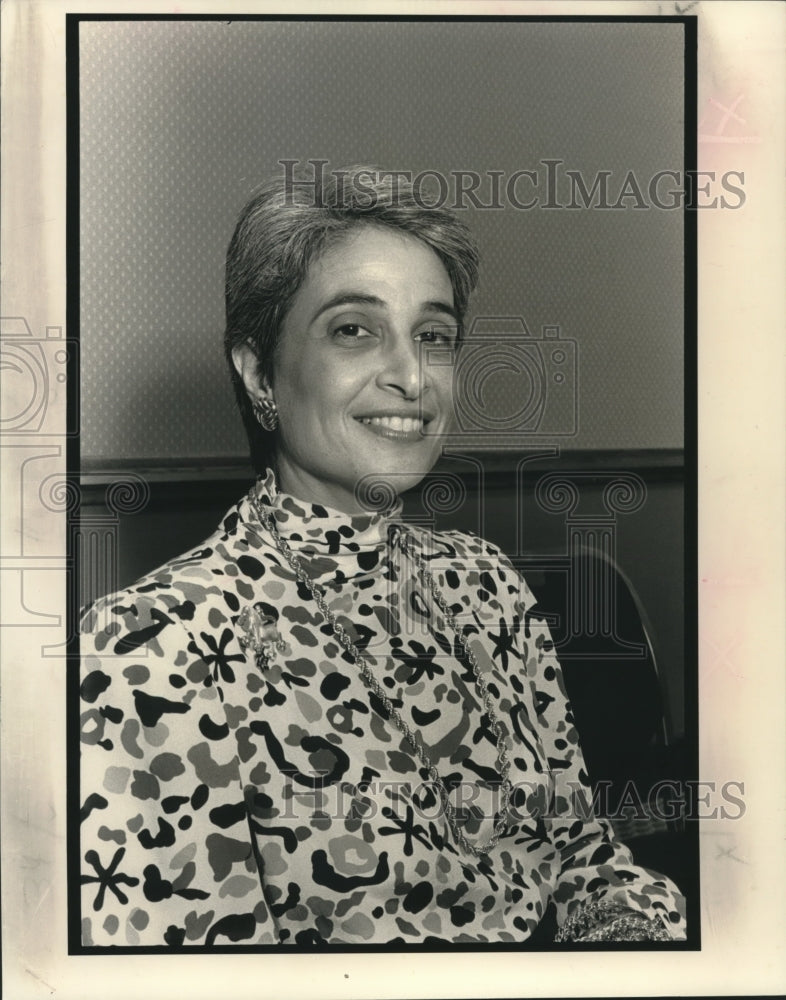 1990 Press Photo Ann Fishman of the Jewish Federation - Historic Images