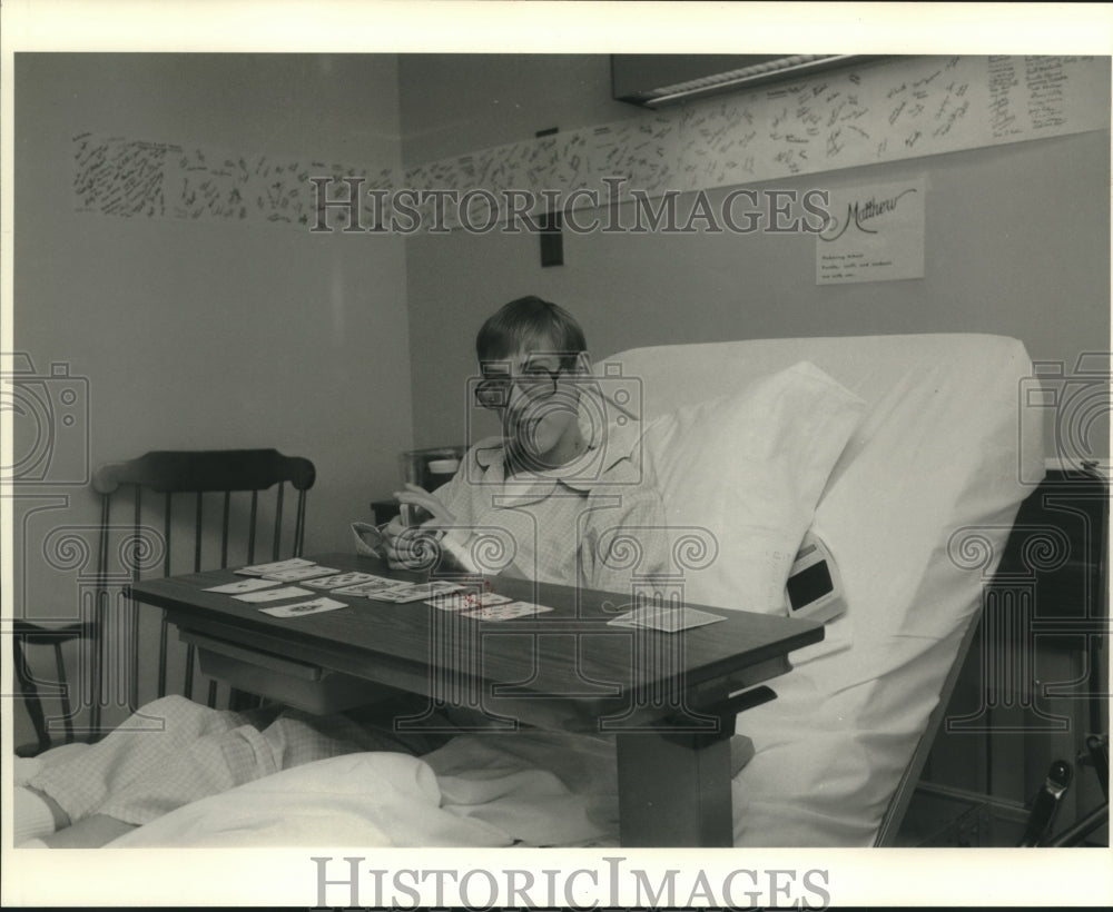 1985 Press Photo Robert Matthew Fletcher, Heart Transplant Recipient - nob10748 - Historic Images