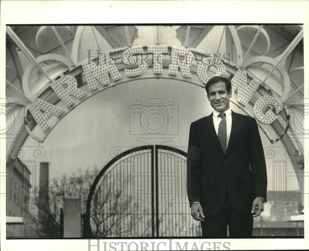 1984 Press Photo David Fine, Developer of Armstrong Park - nob10957 - Historic Images