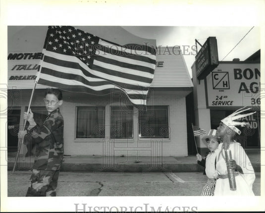 1992 Press Photo Amelia Day Care Center's Annual 4th of July Parade in Gretna - Historic Images