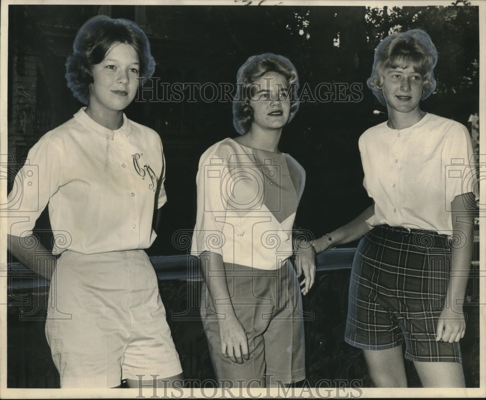 1961 Press Photo Guests attending informal party by Mrs. Clyde Crassons - Historic Images