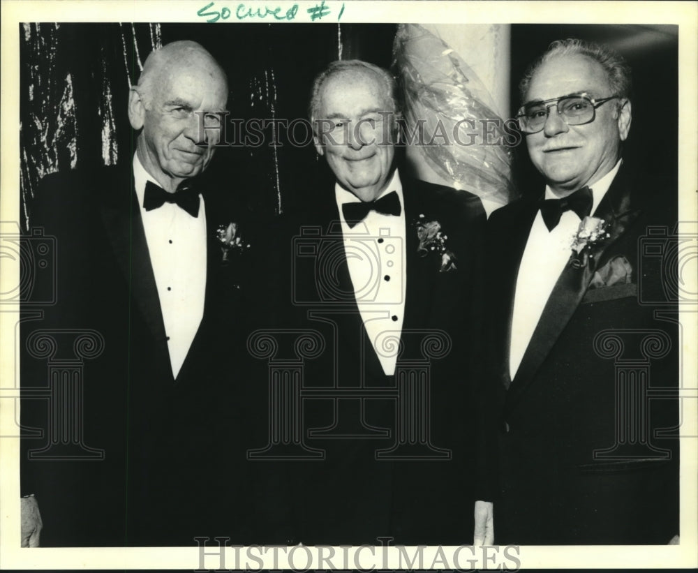 1994 Press Photo GNO tourist - Bob Fiddler, Lester Kabacoff, Preston Battistella - Historic Images