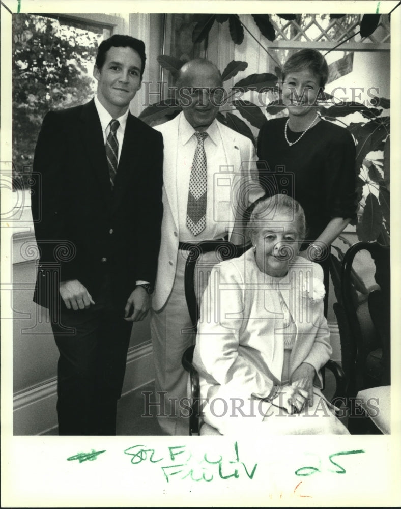 1988 Press Photo Chep Morrison, Dr. Charles Foti, Elenora Foti &amp; Linda Morrison.-Historic Images