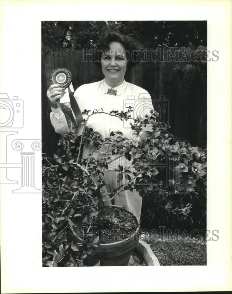 1991 Press Photo Mary Ann Francingues won at the Green Thumb Garden spring show - Historic Images