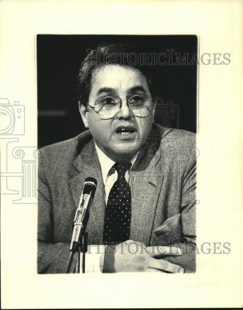 1986 Press Photo Richard Franco, director, Louisiana Office Urban Development - Historic Images