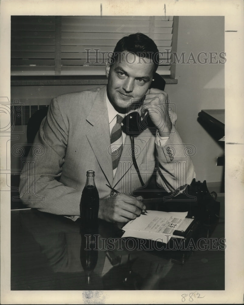 1949 Press Photo Richard W. Freeman, President, Louisiana Coca Cola, Ltd. - Historic Images