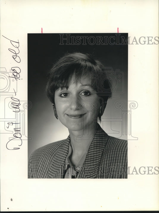 1990 Press Photo Donna D. Fraiche of Louisiana - Historic Images