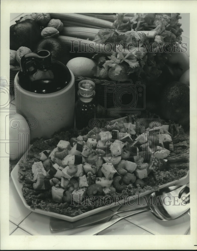 1983 Press Photo An updated low-calorie version of Waldorf Salad - nob12013 - Historic Images