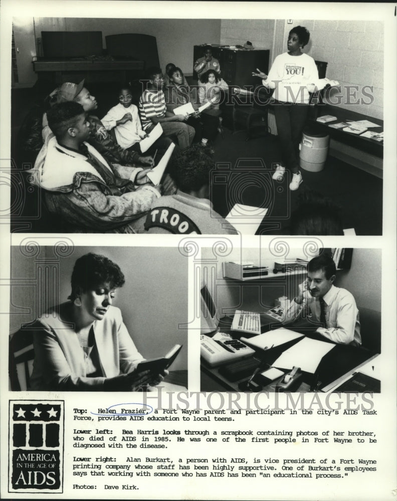 1989 Press Photo America in the Age of Aids. - Historic Images