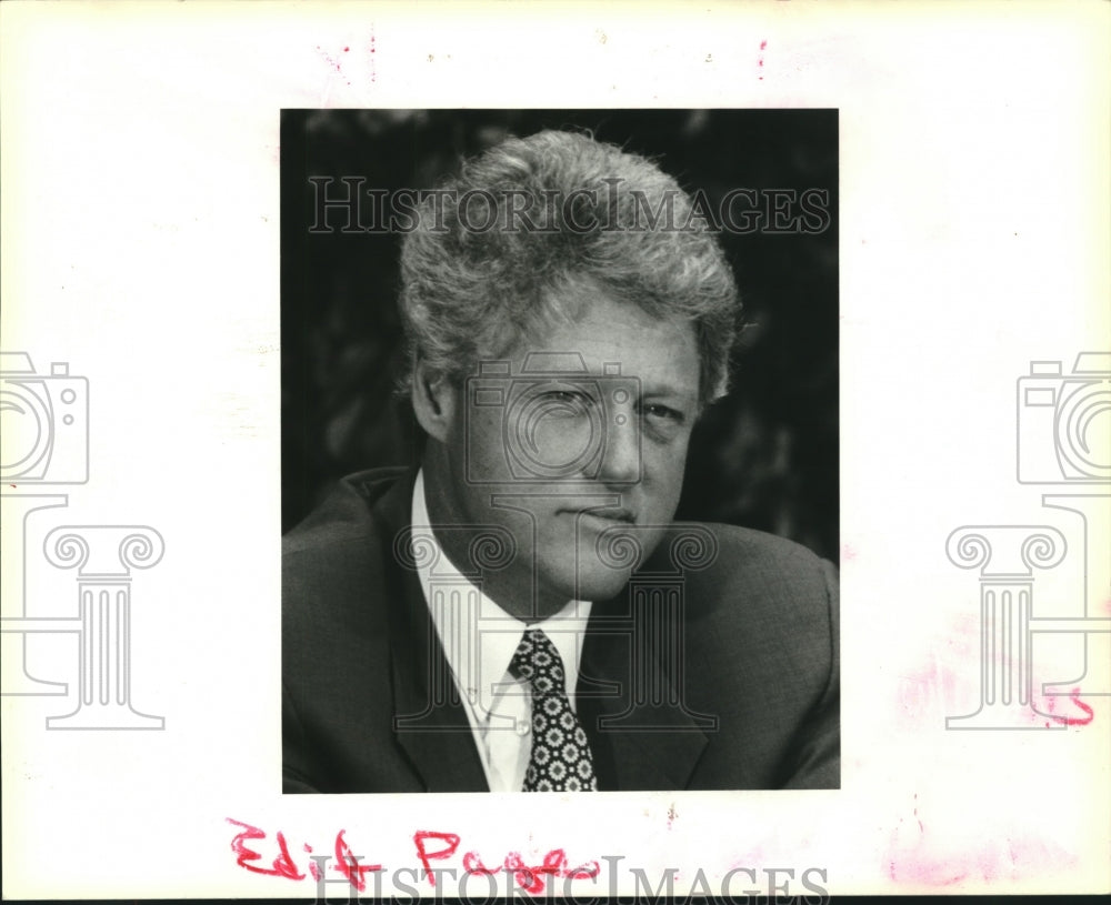 1993 Press Photo President Bill Clinton in New Orleans - Historic Images