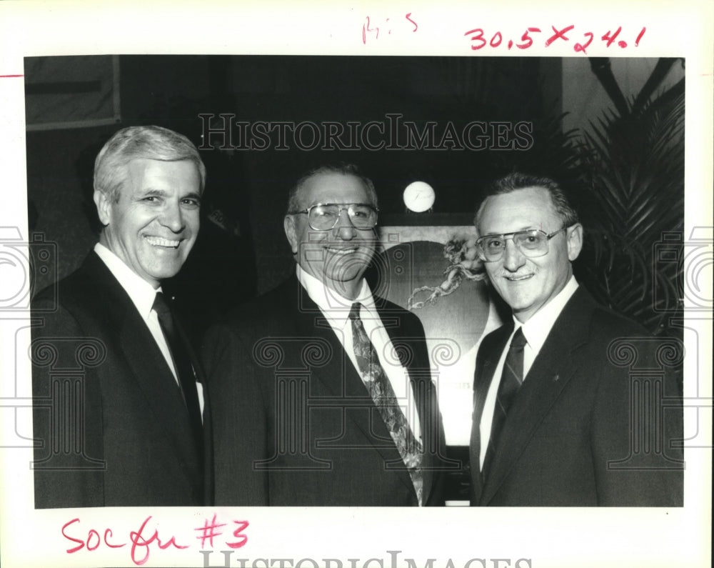 1995 Press Photo Lung Association Party - Ben Fontaine and other attendees - Historic Images