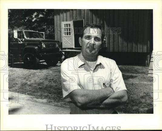 1988 Press Photo Herman Fountain at Bethel Baptist Children's Home - Historic Images