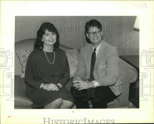 1990 Press Photo Dignitaries at the Hotel Dieu's Installation Dinner - Historic Images