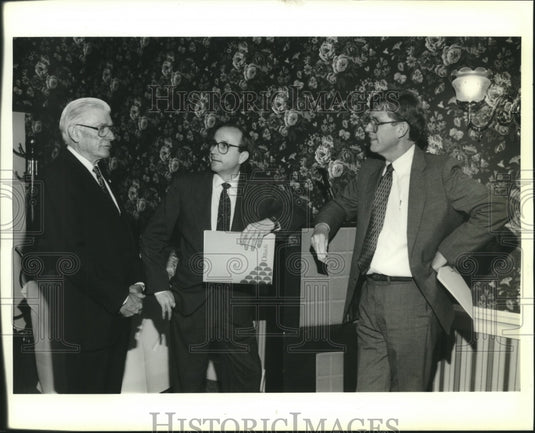 1989 Press Photo Dillard's Security Analysts at meeting at Arnaud's restaurant - Historic Images