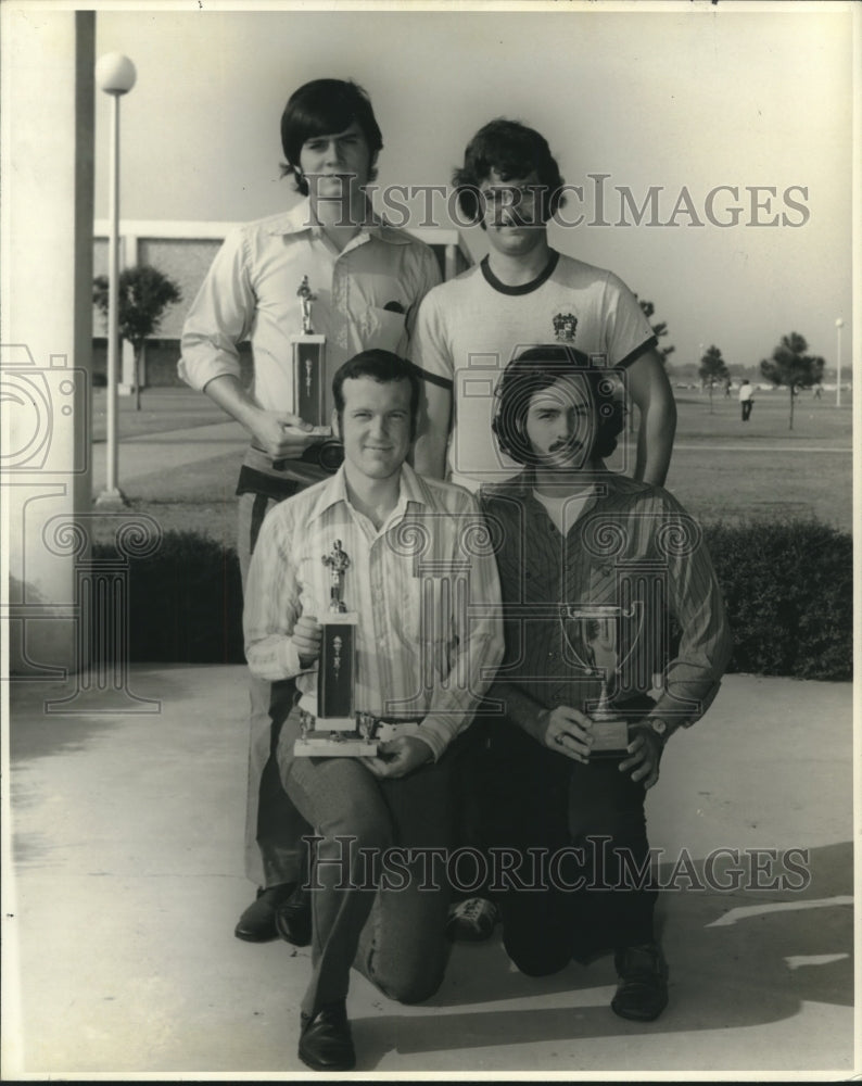 1971 Press Photo Trophy winners of the New Orleans Debating Society. - nob13073 - Historic Images