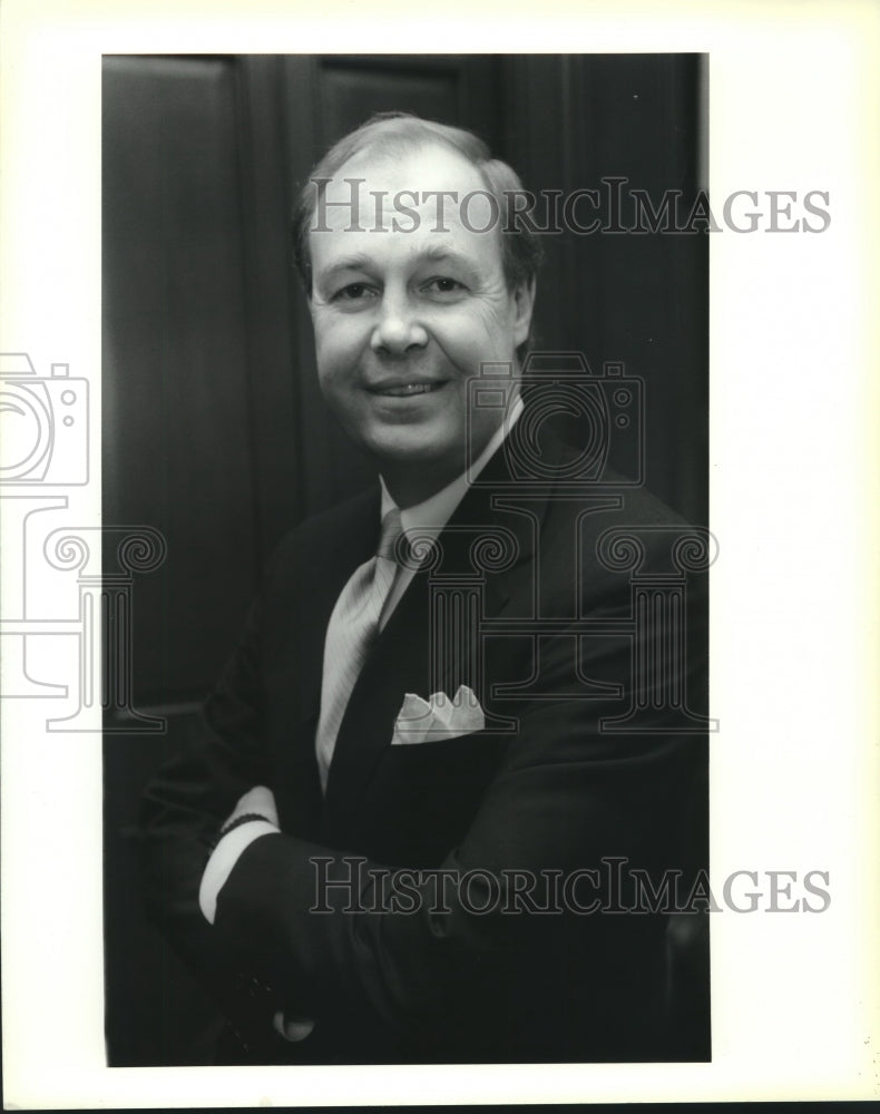 1991 Press Photo Howard C. Gaines, Chief Executive Officer First NBC - Historic Images