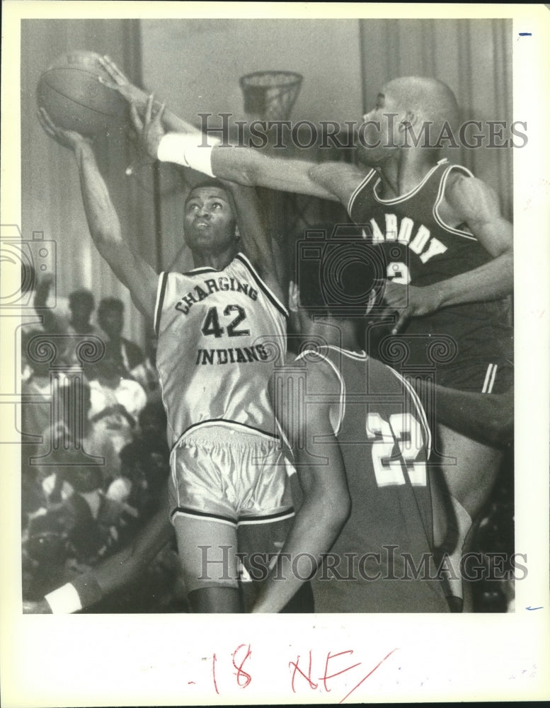 1988 Press Photo Derrick Gallier versus Peabody 1988 quarterfinals - Historic Images