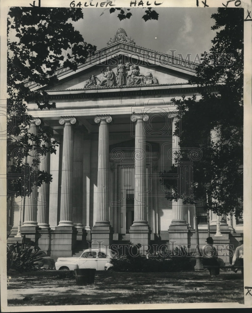 Press Photo Exterior of Gallier Hall, New Orleans - Historic Images