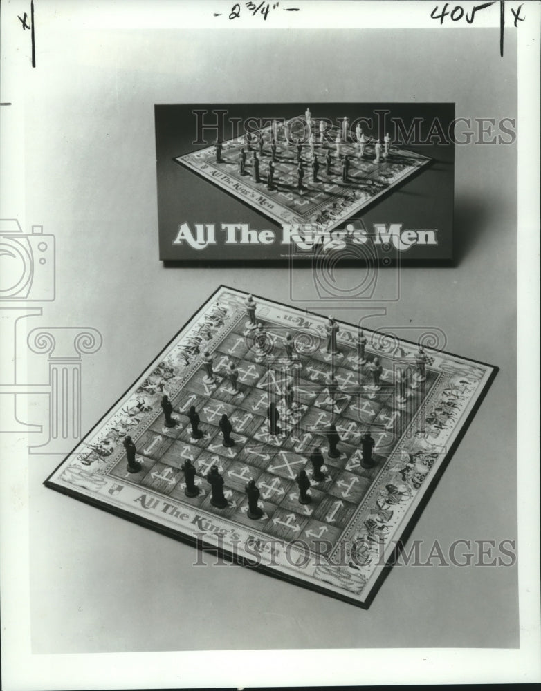 1979 Press Photo Parker Brothers&#39; new strategy game, All the King&#39;s Men. - Historic Images