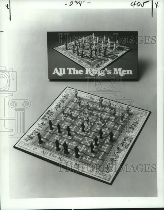 1979 Press Photo Parker Brothers' new strategy game, All the King's Men. - Historic Images