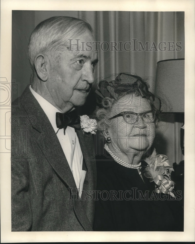 1960 Press Photo Mr. &amp; Mrs. Harry P. Gamble celebrate 66th wedding anniversary. - Historic Images