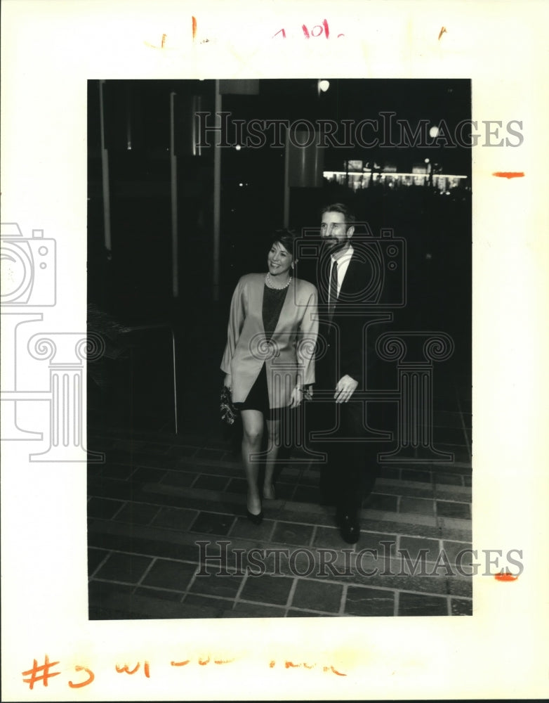 1992 Press Photo Nanci Easterling and Tom Gamache at Heart Strings event - Historic Images