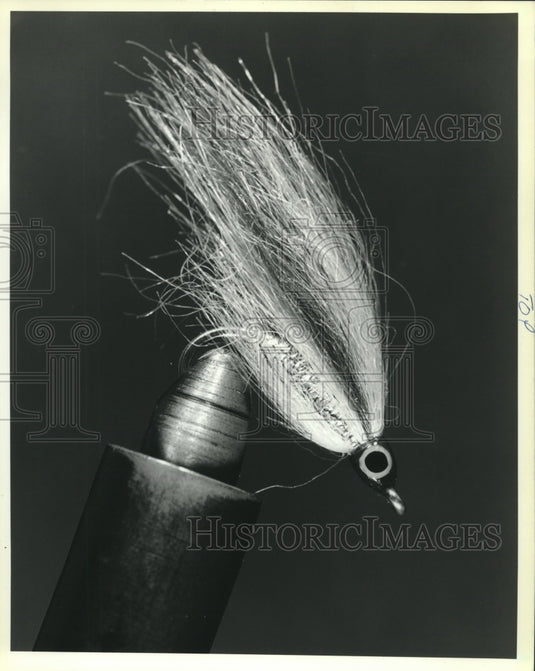 1990 Press Photo Fly fishing lure - Historic Images