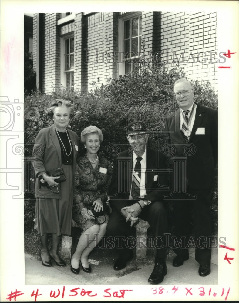 1993 Press Photo Angela Johnson, Jean &amp; Charles Frank, Ernest Johnson - Historic Images