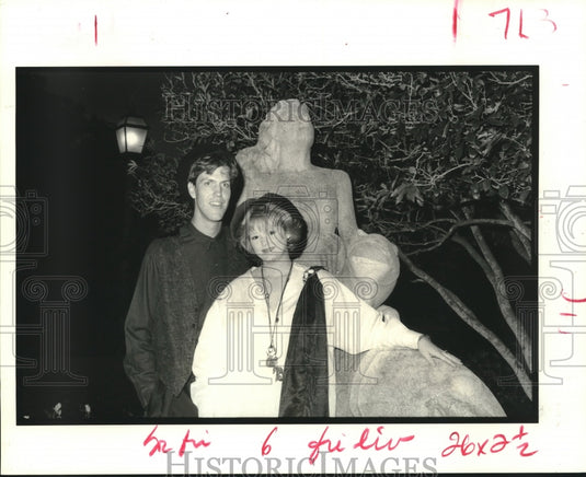 1989 Press Photo West and Angela Freeman at Sarah Freeman's Debutante Party - Historic Images