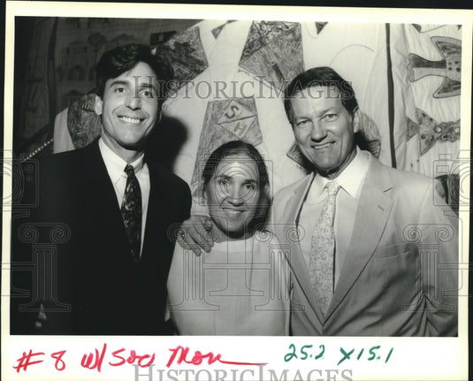 1994 Press Photo Robert Bruno, Suzanne & Bill Gallop at Stuart Hall Event - Historic Images