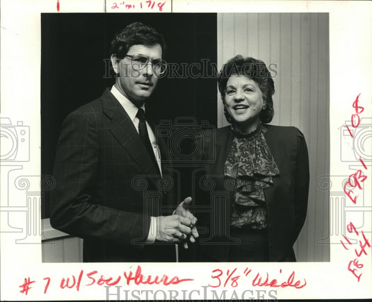 1988 Press Photo Gredory Gambel & Ginger Burke at YWCA Luncheon at the Fairmont - Historic Images
