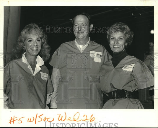 1987 Press Photo Benefit for Ear, Eye, Nose and Throat Hospital participants - Historic Images