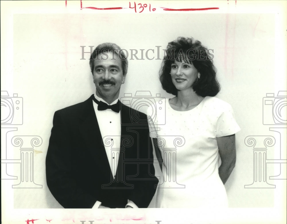 1992 Press Photo Dr. Terry &amp; Cecelia Fugetta attend the Dental Conference - Historic Images