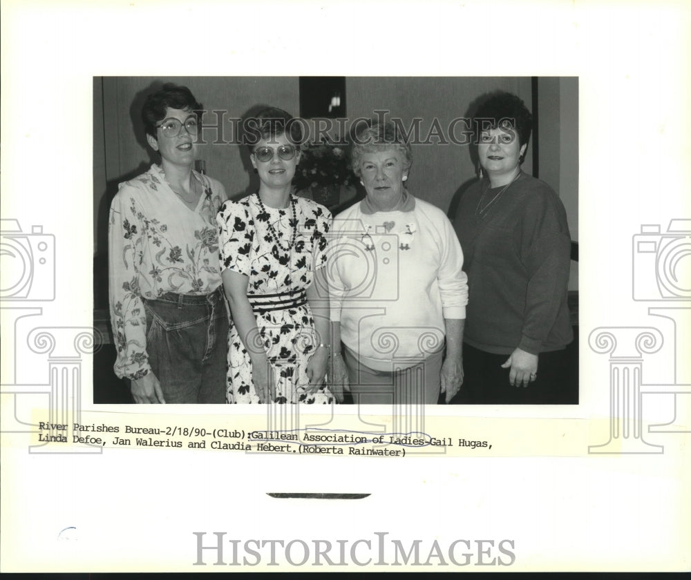 1990 Press Photo Members of the Galilean Association of Ladies - Historic Images