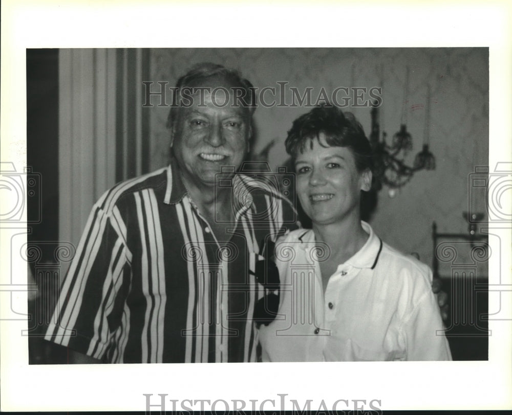 1999 Press Photo Mike &amp; Doris Franklin at the Kole&#39;s hosted Media Breakaway - Historic Images