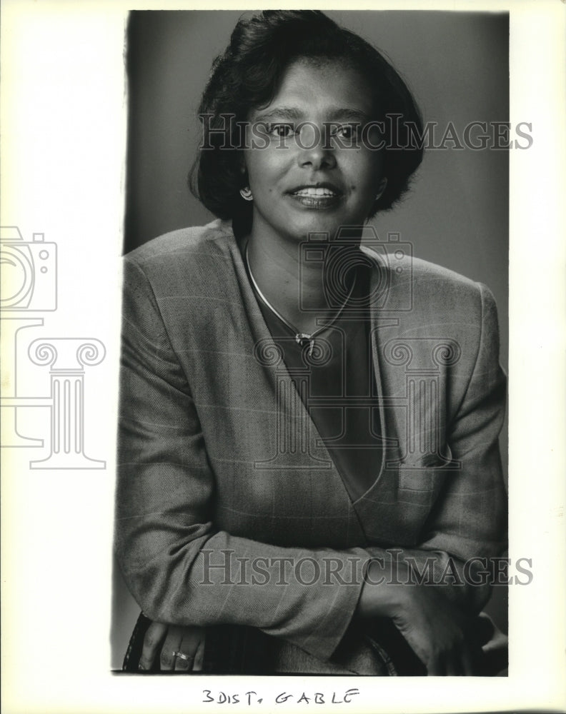 1994 Press Photo Julie Gable, Candidate for District 3 School Board, New Orleans - Historic Images