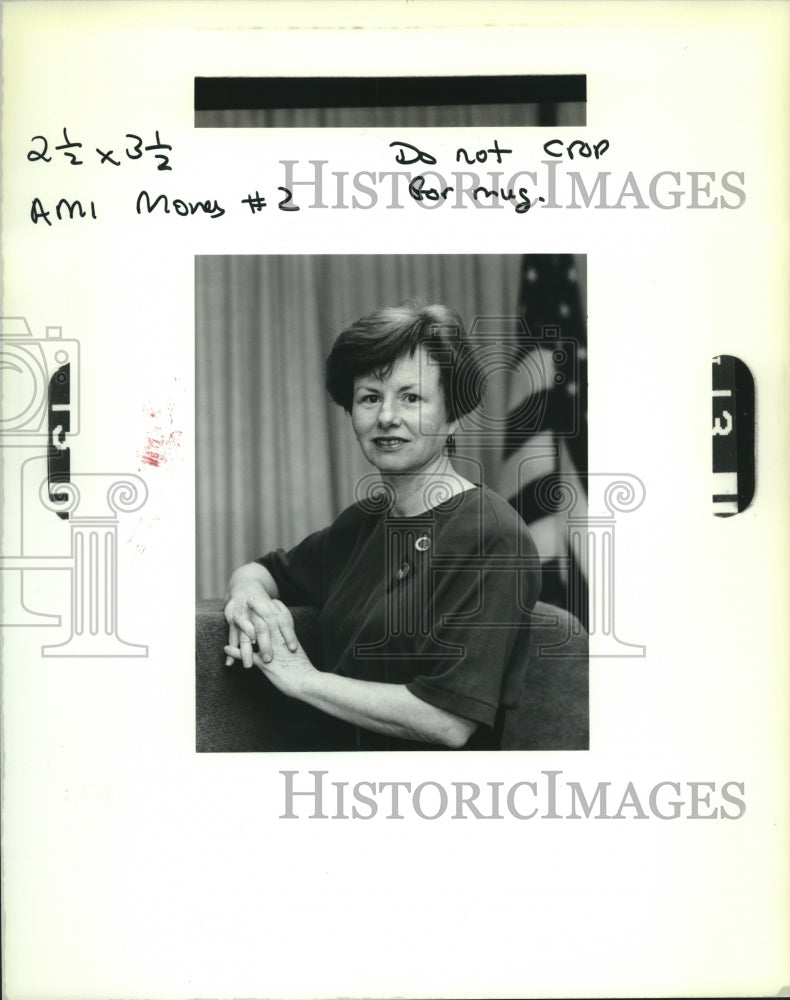 1990 Press Photo Patricia Frosch of Benjamin Franklin High School - Historic Images