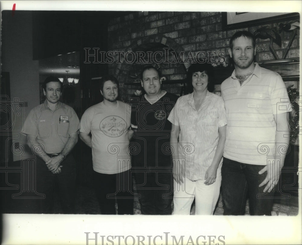 1990 Press Photo Board Members and Officers of Club Salute - Historic Images