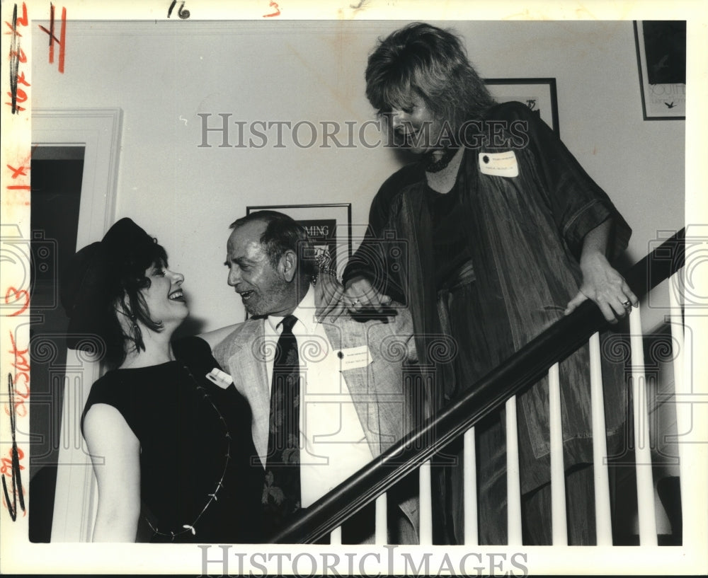 1990 Press Photo Susan Shumate,Adrian Benjamin,Marcia Kavanaugh at Tulane Stage - Historic Images