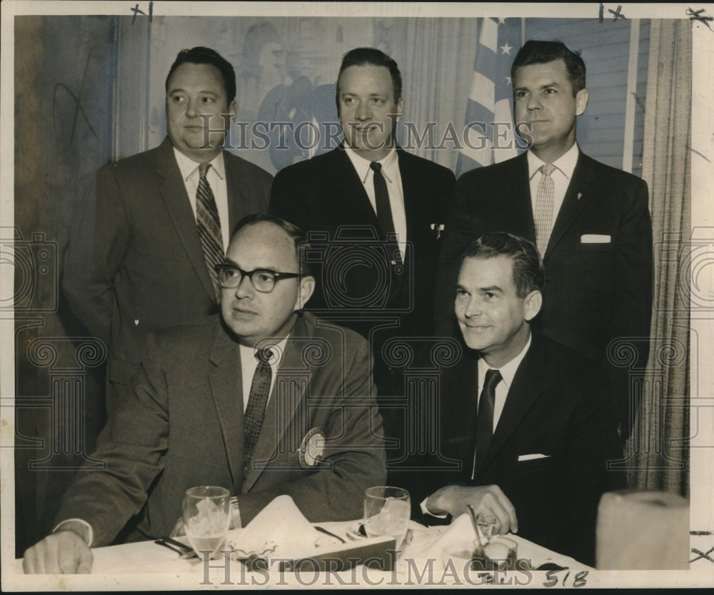 1961 Press Photo Third District Kiwanis Club officers installed at a meeting - Historic Images