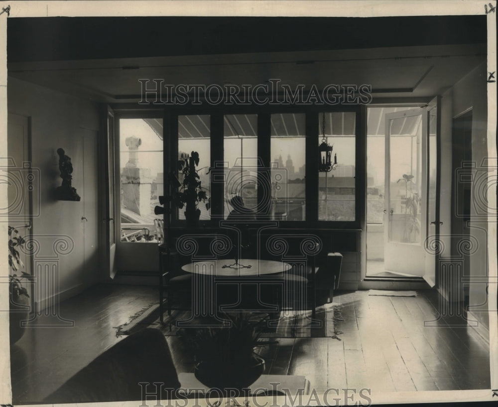 1960 Press Photo Outside large Terrace used for recreational activities - Historic Images