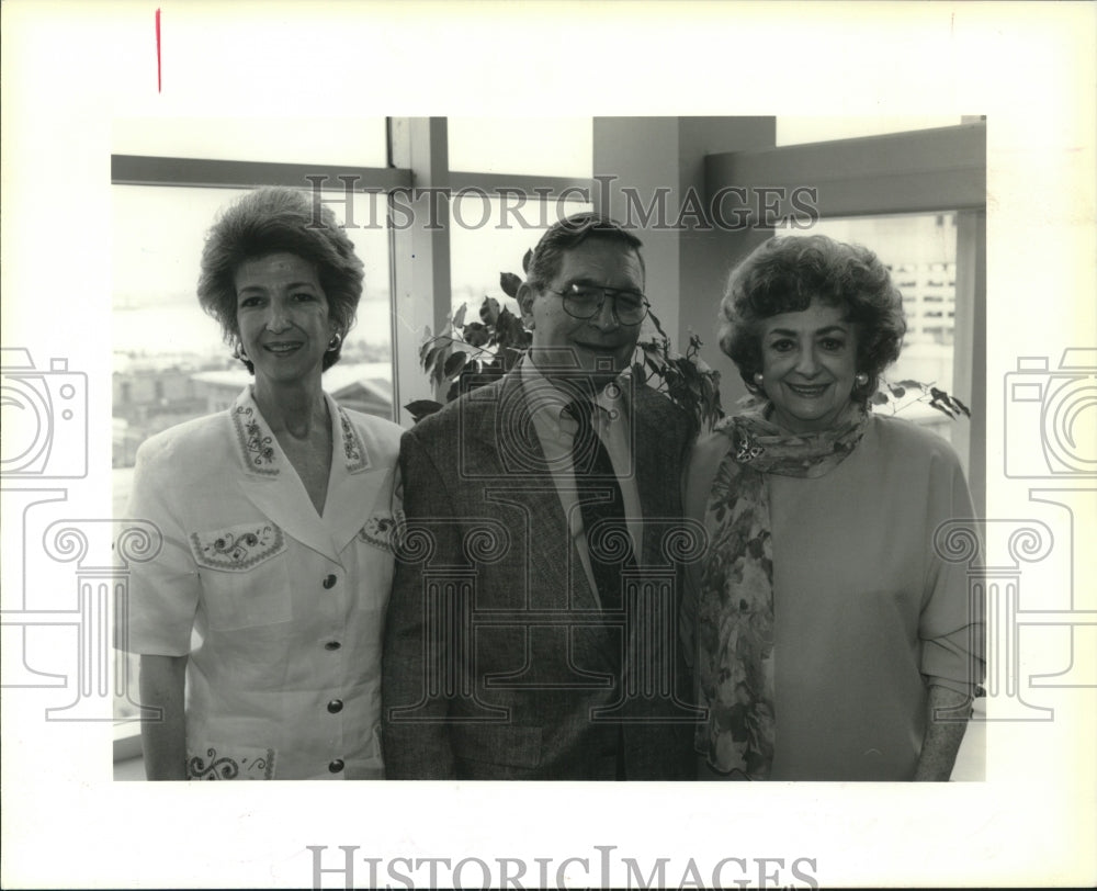 1995 Press Photo Frances Salvaggio, Stewart Gahn, Shirl Cieutat at Luncheon - Historic Images