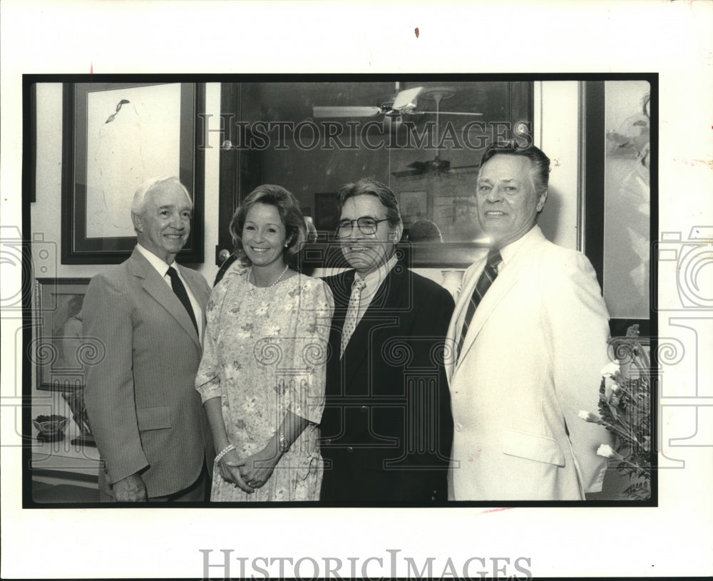 1989 Press Photo Warren Abadie, Linda Morrison, Stewart Gahn and Dr. Jack Dunn - Historic Images