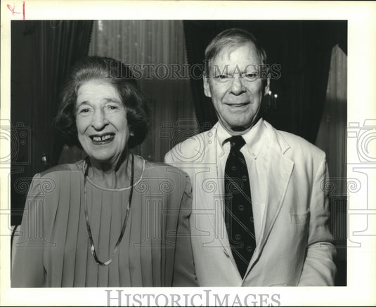 1994 Press Photo Major Gabrielle Brasse, Harold Gagnet at English Speaking Union - Historic Images