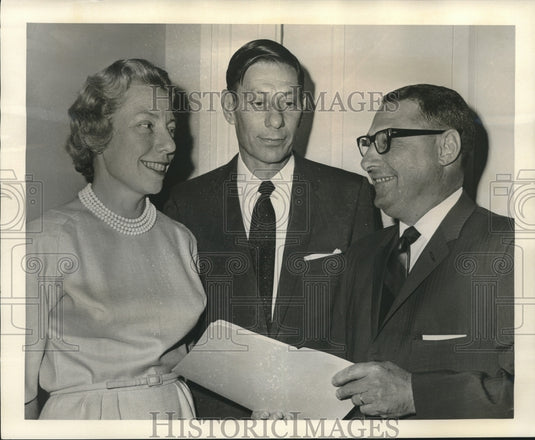 1967 Emmett Fremaux & others at Children's  Bureau meeting-Historic Images