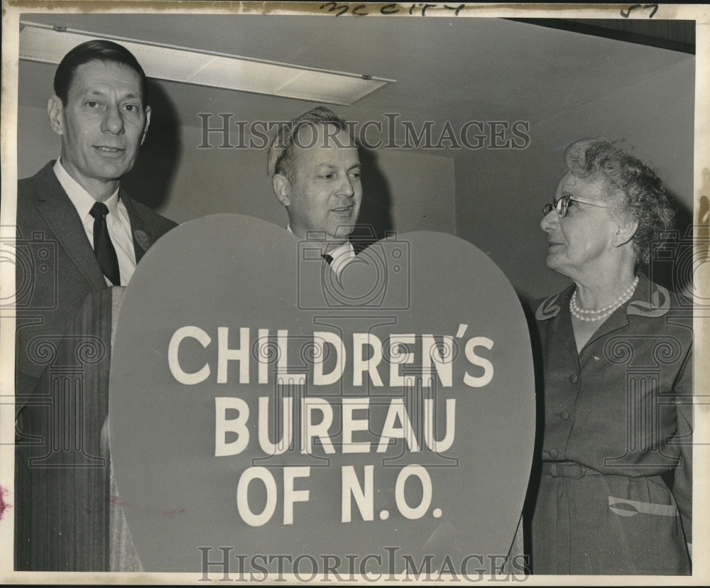 1967 Press Photo Emmett Fremaux &amp; others at 75th observance of Children&#39;s Bureau - Historic Images