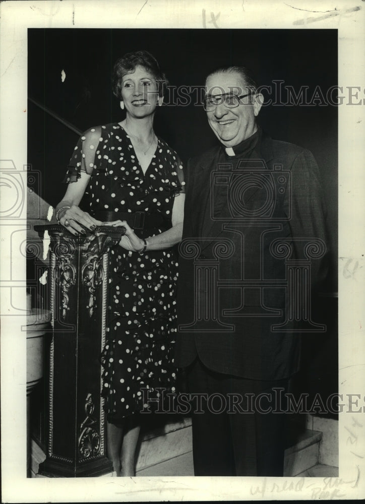 1988 Press Photo Joan Gaulene and Reverend Paul W. Schott of Louisiana - Historic Images