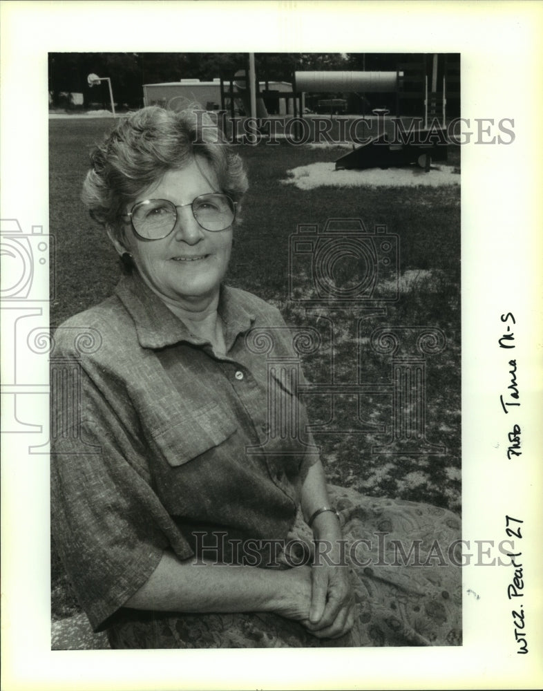 1993 Press Photo Ruby Gauley, Town Clerk of the City of Pearl River - Historic Images